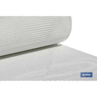 cofan Malla Plast. Cuadrada Jardin 10mm Blanco 1x25m, Rollo De Malla En Pvc En Color Blanco, El Tama&ntilde;o O Dimensi&oacute;n Del Cuadrado Es De 10 Mm De Lado. Se Vend