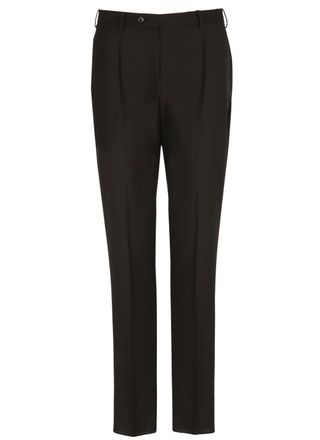 Pantaloni Torino Dark Brown Zip Fastening Pants