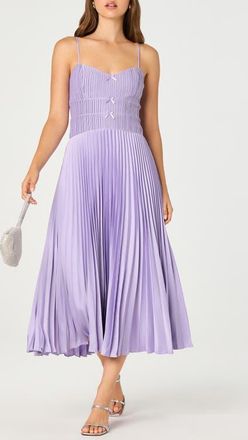 ASTR the Label Shionagh Pleated A-Line Dress in Lilac at Nordstrom, Size X-Small