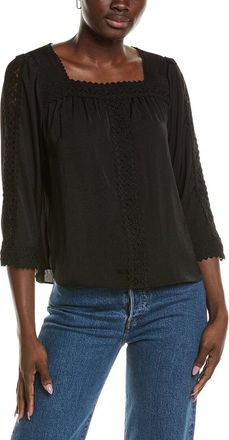 Vince Camuto Lace Yoke Blouse