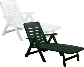 Progarden Tumbona Smeraldo Con Ruedas - Verde