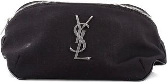 Saint Laurent Classic Monogram canvas heuptas - Zwart