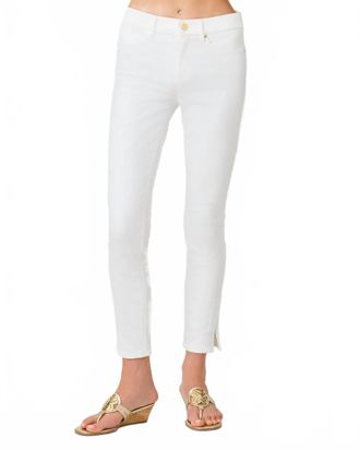 Lilly Pulitzer South Ocean High Rise Denim Jeans In Resort White