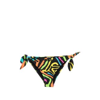 Moschino Badmode, Dames, Veelkleurig, S, 1555 Bikini Slip Fnt Zebrata