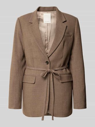 Moss Copenhagen Blazer mit Viskose-Anteil Modell Darina in Taupe, Gr&ouml;&szlig;e XL