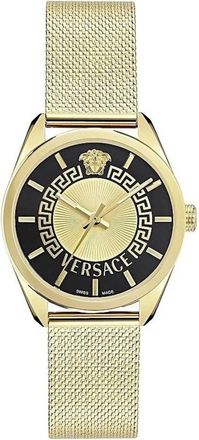 Versace Analoog Horloge - Dames - Horloges - Geel - ONE Size - Accessoires