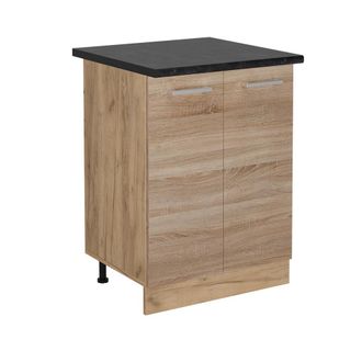 Vicco Mueble Bajo De Cocina R-line, Sonoma, 60 Cm, Et Antracita, Vicco