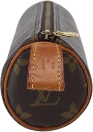Louis Vuitton Pre-owned Mini Bags, female, Brown, Size: ONE SIZE Pre-owned Canvas Pouch