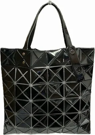 Issey Miyake Black Rubber Handbag Tote Bag (Pre-Owned)