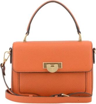 Pourchet Auteuil Handtas - Dames - Handtassen - Oranje - ONE Size - Leer - Tassen
