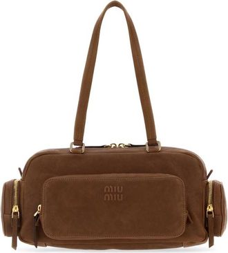 Miu Miu Brown Leather Shoulder Bag
