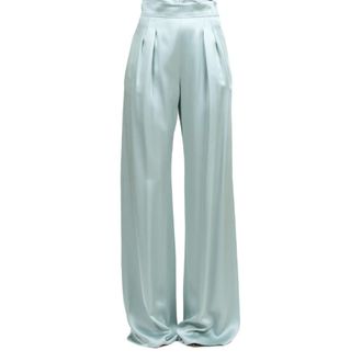 Max Mara Dames, Broeken, Blauw, Maat: S Viscose