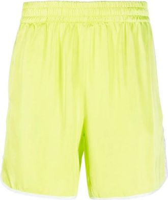 Blue Sky Inn Groene Shorts Stijlvolle Verfrissende Kleurencombinatie - Heren - Korte Broeken - Geel - S - Korte Broeken