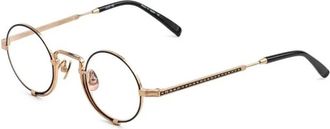 Matsuda 10103H Round Glasses - unisex - Matsuda - Glasses - Yellow - 41 MM - Accessories