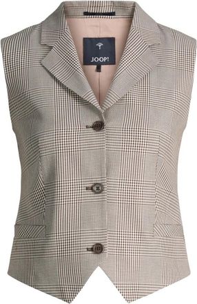 Joop Valentina Waistcoat - Dames - Bodywarmers - Beige - L - Katoen - Jassen