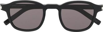 Saint Laurent Eyewear tinted-lens sunglasses - unisex - Acetate - 47 - Black