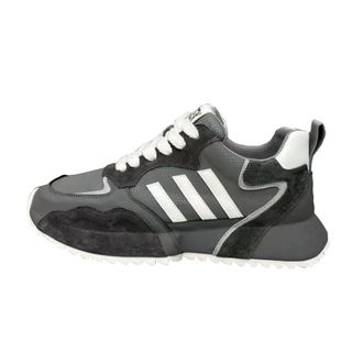 Generic Men lace up Flat Shoes for Outdoor Leisure Versatile Breathable and Comfortable Sports Shoes (Gray,6.5)