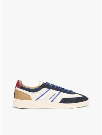 Tommy Hilfiger Mens Tommy Jeans Suede Mix Skater Sneaker - Navy - US 10 / EU 43