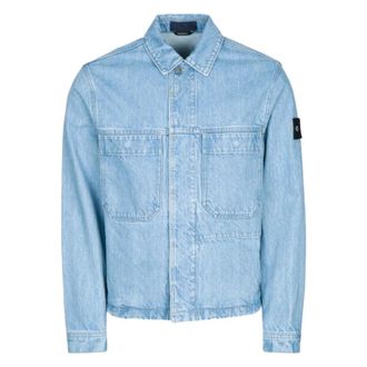 Stone Island Chaqueta Light Bull Denim - Jackets - Hombre - Azul - 2XL
