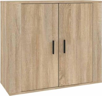 vidaXL Vidaxl - Aparador Madera Contrachapada Color Roble Sonoma 80x33x70 Cm