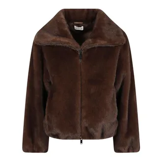 P.A.R.O.S.H. Pulse26 Faux Fur Jacket - female - P.A.R.O.S.H. - Faux Fur & Shearling Jackets - Brown - XS - Jackets