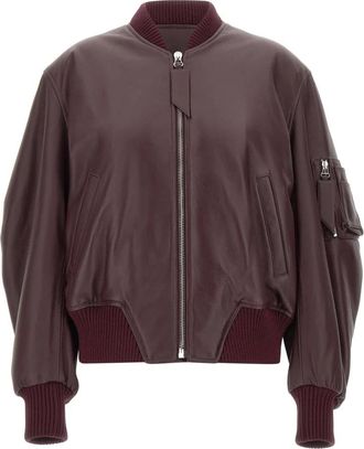 The Attico Dames, Jassen, Rood, Maat: 2XS Leer
