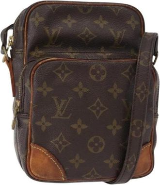 Louis Vuitton Pre-owned Cross Body Bags, female, Brown, Size: ONE SIZE Pre-owned Canvas Cross Body Bag