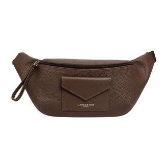 Lancaster Tassen, Dames, Bruin, ONE Size, Leer, Sac banane Maya Double KBA