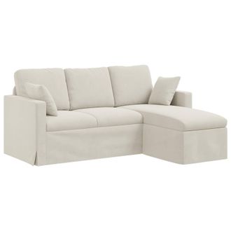 vidaXL Sof&aacute; Crema 178 X 134 X 80 Cm Terciopelo Vidaxl