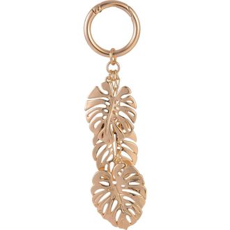Rachel Roy Monstera Leaf Bag Charm in Gold at Nordstrom Rack