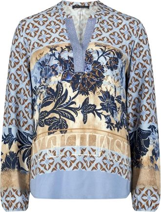 Betty Barclay Blouse met lange mouwen - Dames - Blouses & Shirts - Blauw - Maat: XL