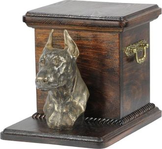 OEM Doberman, Dobermann I - Urna Para Cenizas De Perro Con Estatuilla, Elegante Urna Para Perro, Urna &Uacute;nica Con Busto De Perro De Art-dog