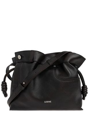Loewe Borsa a tracolla Panta Flamenco media - Nero