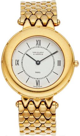Van Cleef & Arpels Pre-owned Van Cleef & Arpels Piaget For Van Cleef & Arpels White Dial Ladies Watch 13107