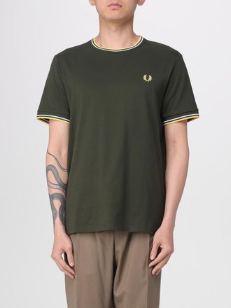 Fred Perry T-shirt in cotone con mini logo ricamato Fred Perry
