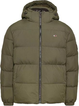 Tommy Jeans Groene Donsjas Aw 24 - Heren - Winterjassen - Groen - S - Polyester - Jassen