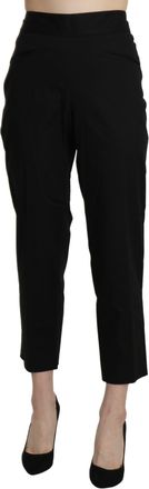 Bencivenga High Waist Straight Cropped Dress Womens Pants