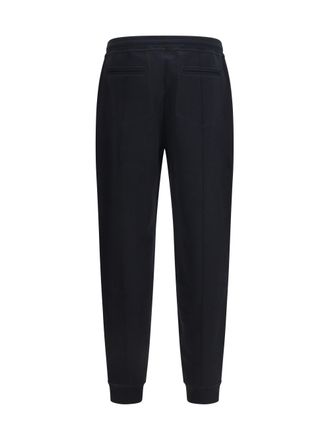 Brunello Cucinelli Mens Jogging Pants Cotton-Blend Black Trousers