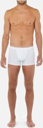 HOM Hom Mens HO1 Tencel Soft Boxer Trunk, White - Size: 32/34/35