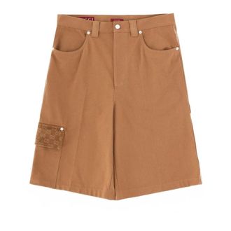 Gucci Casual Shorts, male, Brown, Size: L Cotton Bermuda Shorts