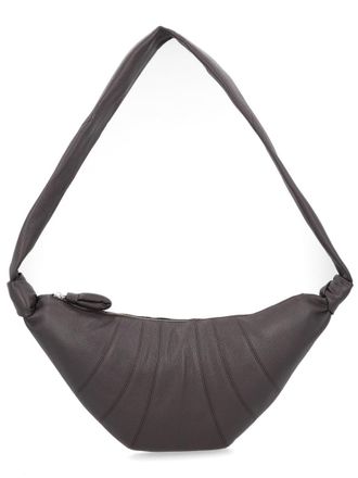 Christophe Lemaire Medium Crescent-Shaped Leather Shoulder Bag