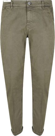 Pantaloni Torino Indie Slim Fit Tapered Cuffed Cotton Casual Pants