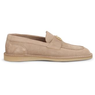 Dolce & Gabbana Loafers, female, Beige, Size: 9 US Suede Loafers