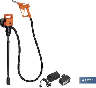 cofan Cofan - Bomba El&eacute;ctrica + Pistola Bid&oacute;n 50/200l Recargable 18.5v