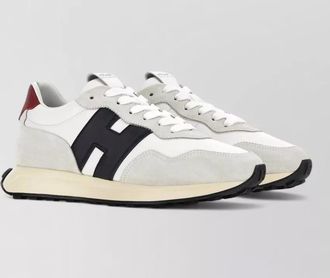 Hogan leather panelled low-top sneakers