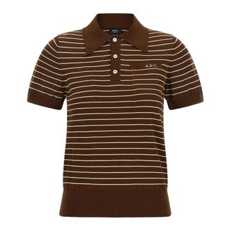 A.P.C. A.p.c., Dames, Tops, Bruin, Maat: XS Katoen