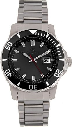 Nautis Admiralty Pro 200 Quartz Black Dial Mens Watch GL2008-A