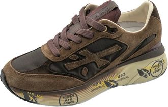 Premiata Moerund 8562 - Dames - Sneakers - Bruin - 38 EU - Katoen - Schoenen