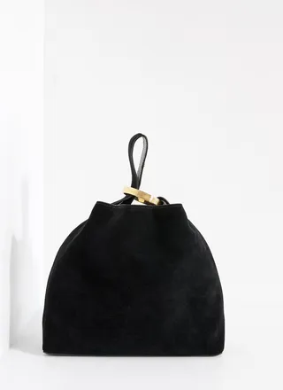 Talbots RSVP Skylar Suede Clutch - Black - 001 Talbots