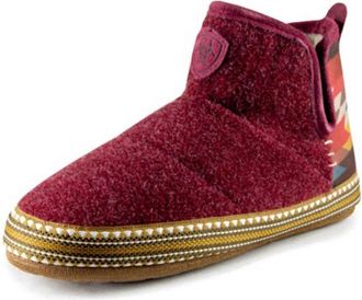 Ariat Womens Southwest Bootie Slippers In Wine/multi
